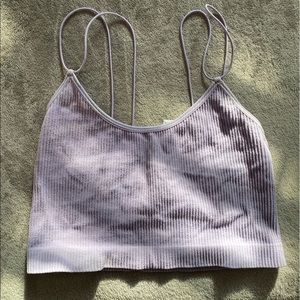 Forever21 purple crop top